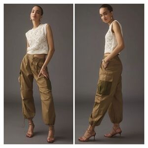 Anthropologie 100% Cotton Parachute Pants Size 26